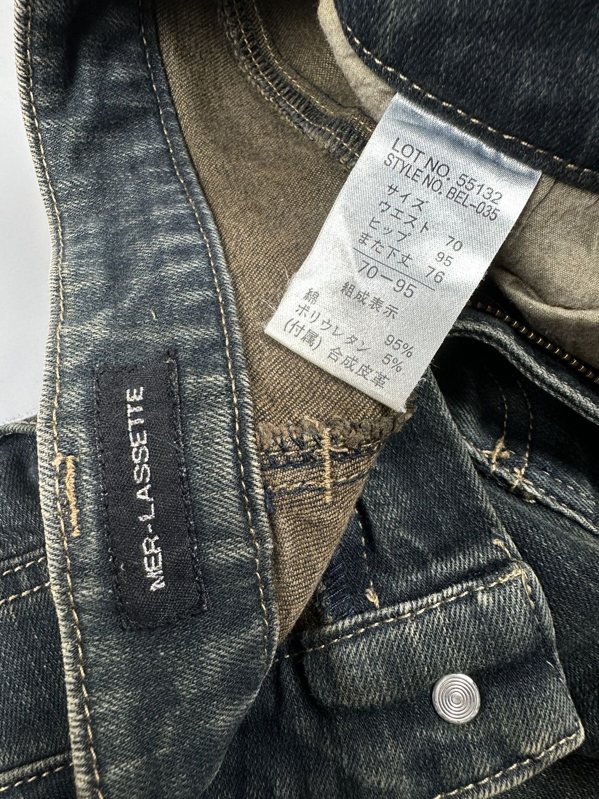 If Six Was Nine Vintage Mer-Lassette Cowboy Flared Denim Size US 31 - 11 Thumbnail