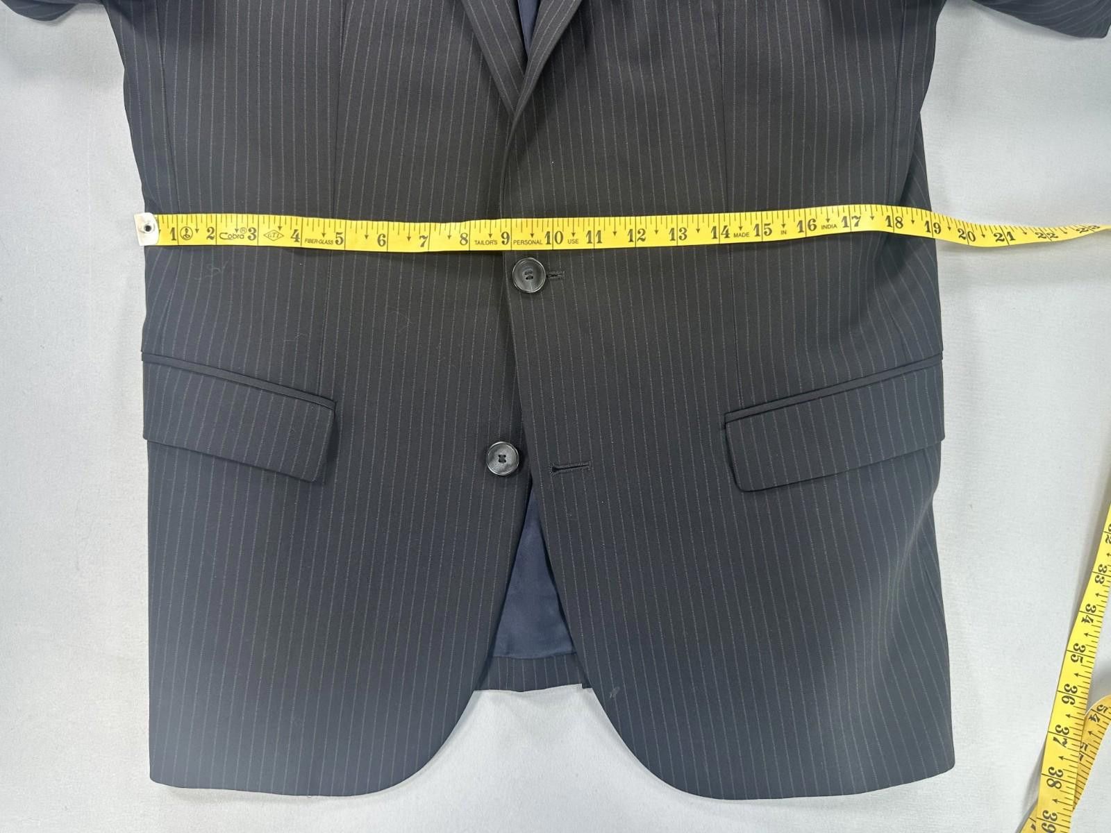 Hugo Boss Hugo Boss Men's 40S Black 100% Virgin Wool Suit Jacket Size 40S - 2 Thumbnail