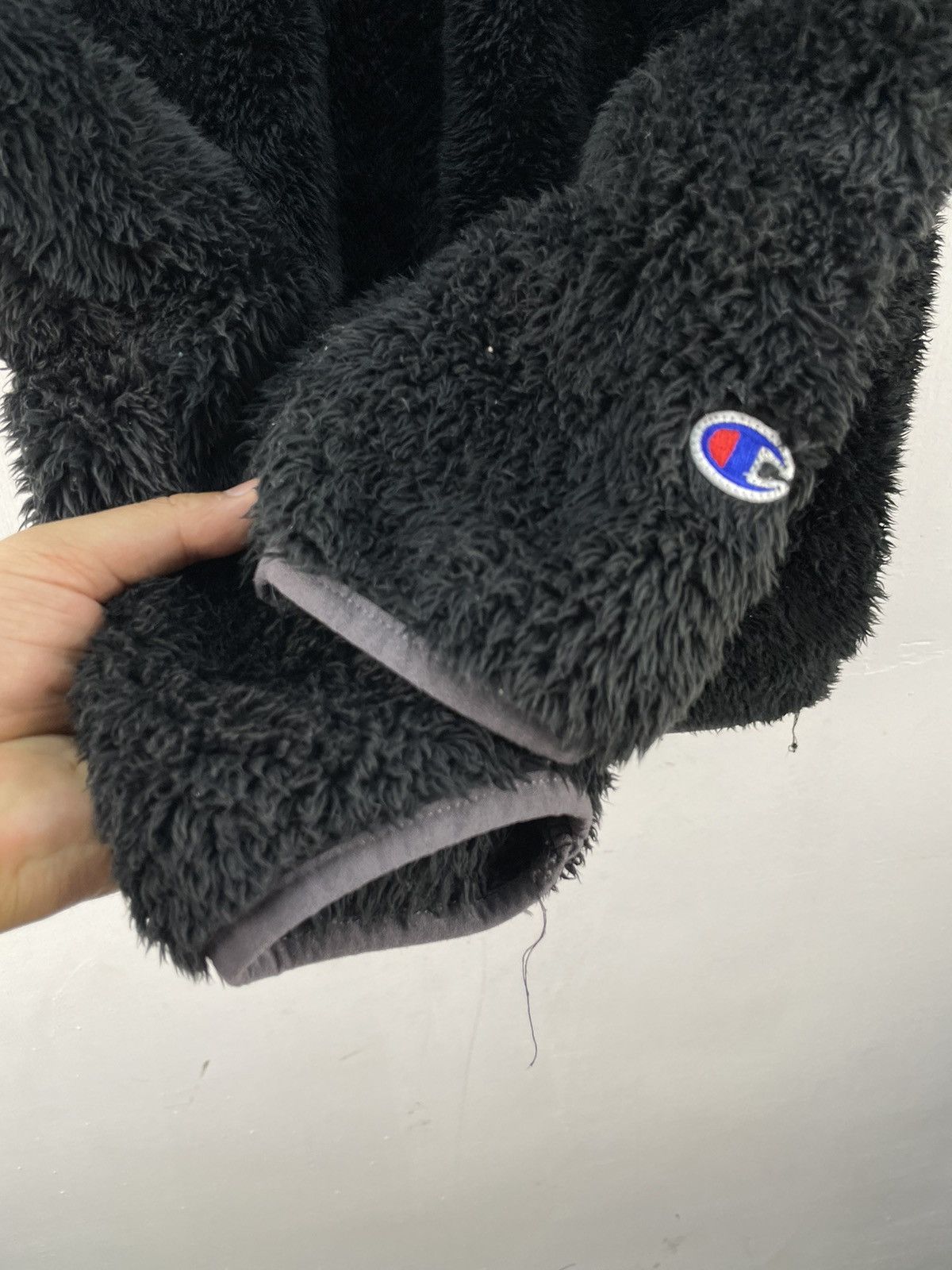 Champion × Vintage Vintage Champion Snap Button T Mohair Fleece Sweater Jacket Size US L / EU 52-54 / 3 - 6 Thumbnail