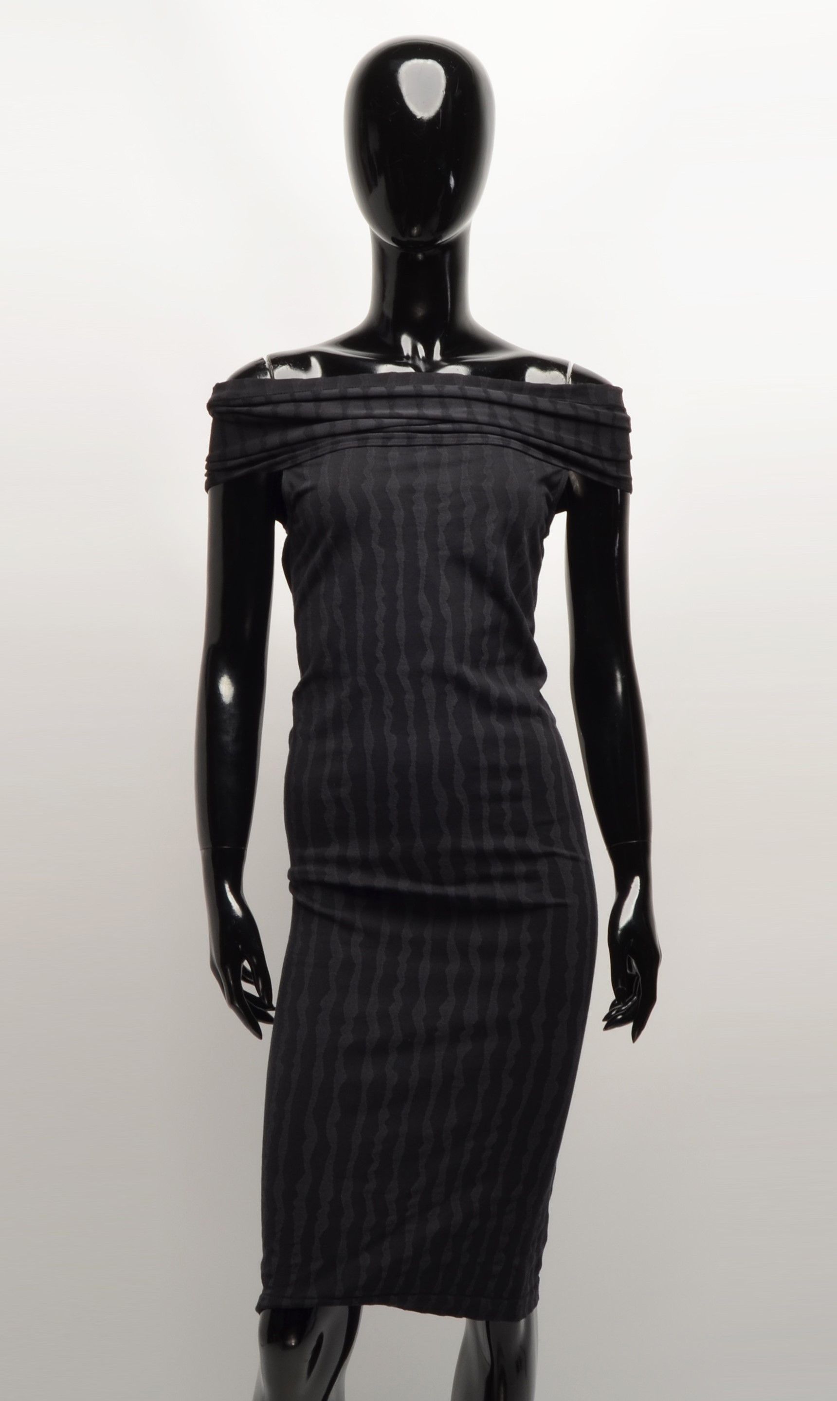 Wolford Wolford Striped Off Shoulders Bodycon Dress Size S / US 4 / IT 40 - 1 Thumbnail