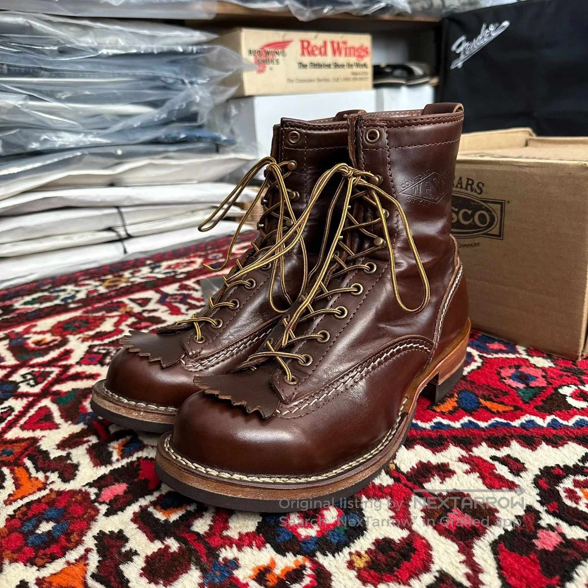 wesco jobmaster boots size 7.5E.