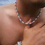 Jewelry Colorful Evil Eyes Beaded Chokers Necklaces Size ONE SIZE - 4 Thumbnail