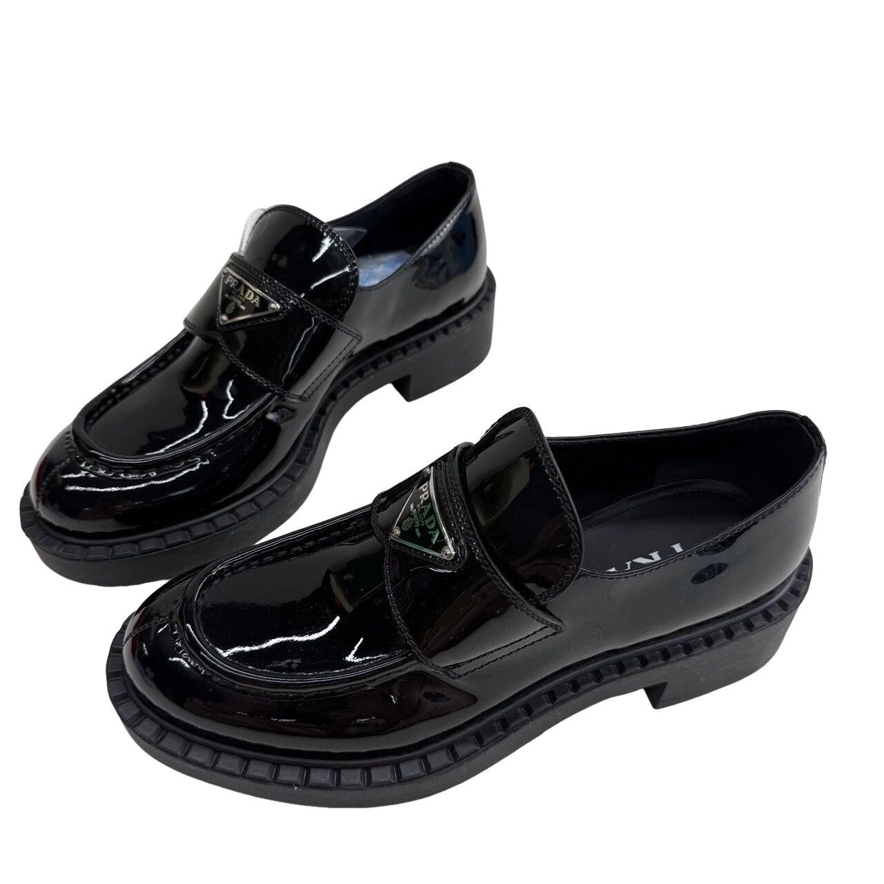 Prada Prada Chocolate Patent Leather Loafers Size 36.5 Size US 6.5 / IT 36.5 - 1 Thumbnail