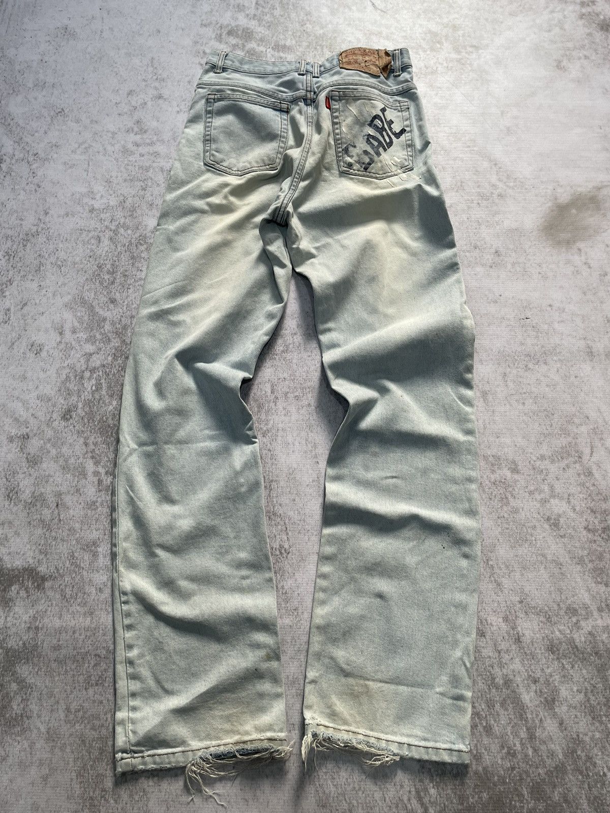 Hysteric Glamour × If Six Was Nine × Le Grande Bleu (L.G.B.) 2000s babeco poem acid wash japan denim pants y2k style Size US 29 - 5 Thumbnail