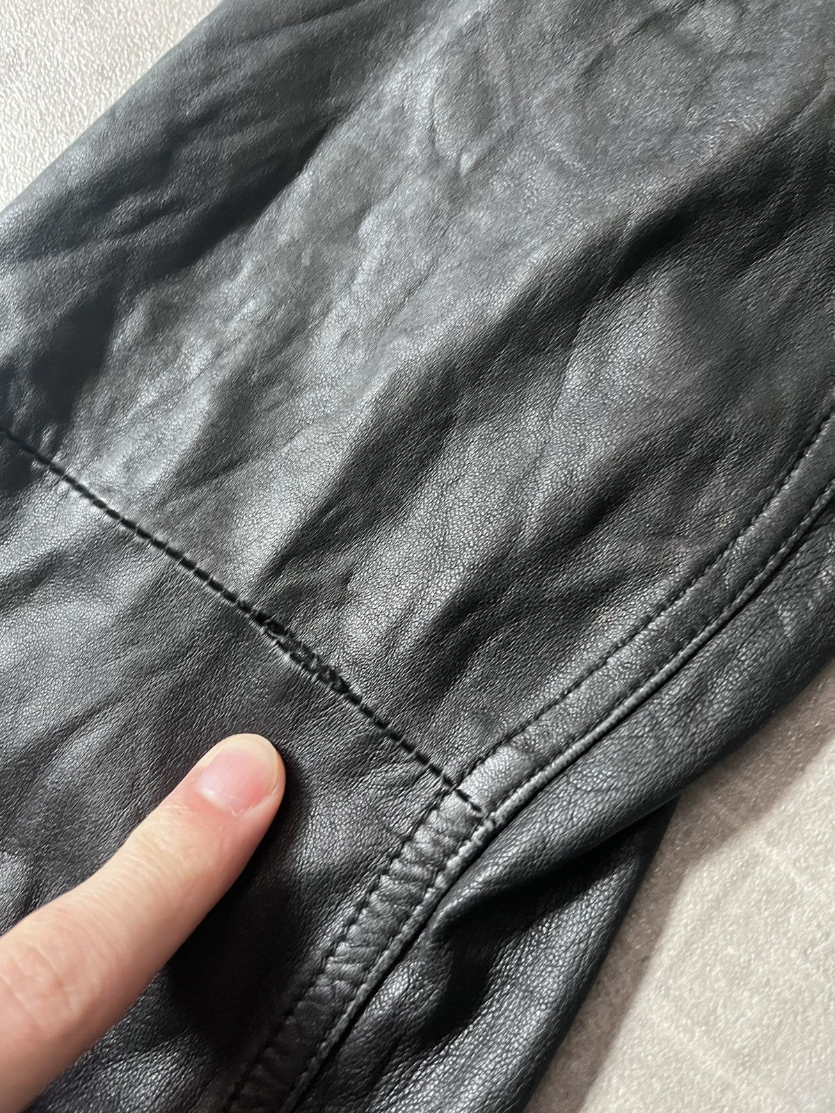 Helmut Lang Helmut Lang 90s leather pants vintage archival Size US 27 - 4 Thumbnail