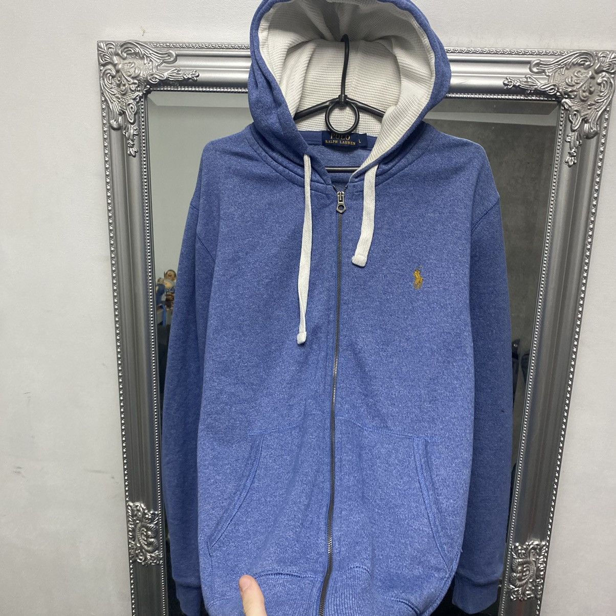 Polo Ralph Lauren Vintage Polo Ralph Lauren zip up hoodie Size US L / EU 52-54 / 3 - 3 Thumbnail