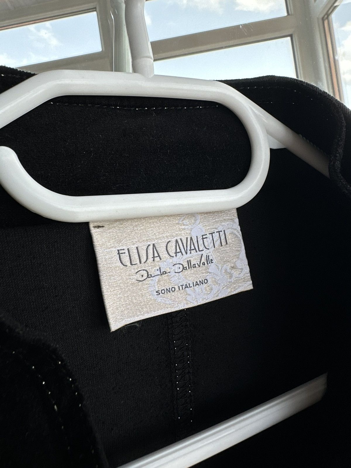 Vintage Elisa Cavaletti Black Artistic Button Blazer Jacket Size M / US 6-8 / IT 42-44 - 3 Thumbnail
