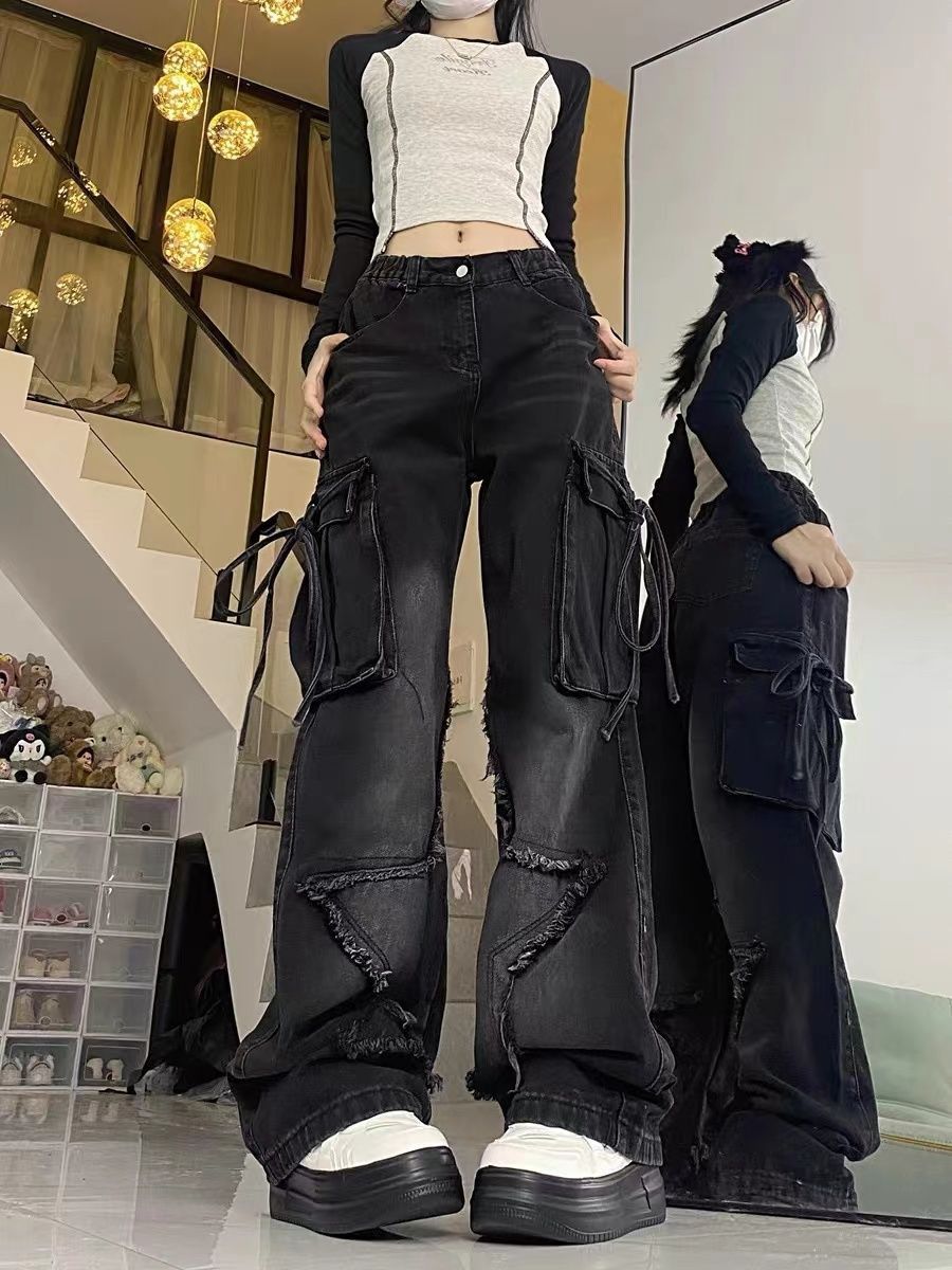 Japanese Brand retro high-waisted workwear jeans Size 27" / US 4 / IT 40 - 1 Thumbnail