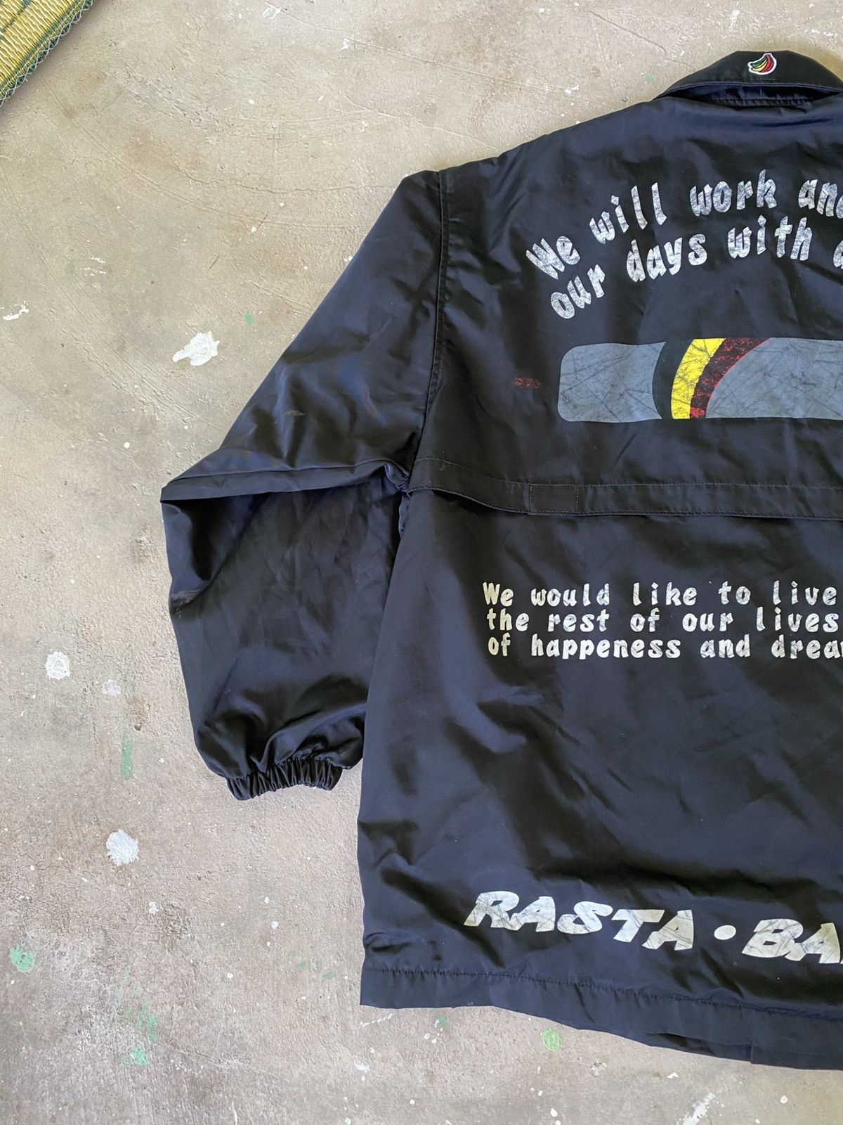 Japanese Brand Rasta Banana Back Graphic Coach Jacket Size US M / EU 48-50 / 2 - 11 Thumbnail