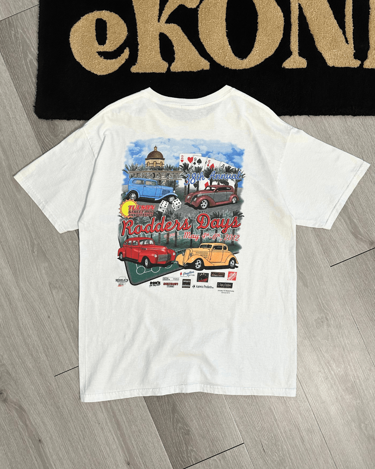 Vintage 2012 Tucson Rodders Days Street Rod Car Show T-Shirt - Large Size US L / EU 52-54 / 3 - 1 Thumbnail
