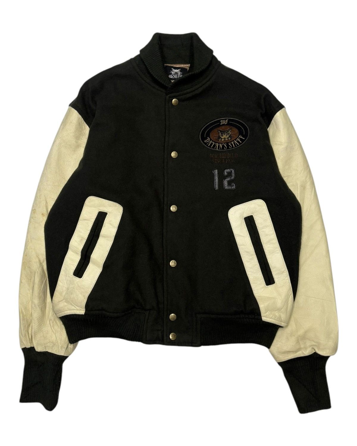 Japanese Brand 🔥VINTAGE WACHIFIELD DAYAN’S STAFF WOOL VARSITY JACKET Size US L / EU 52-54 / 3 - 1 Thumbnail