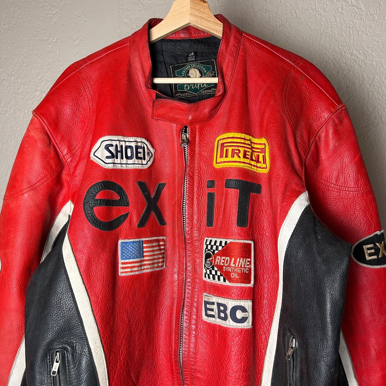 Other Vintage Pirelli Real Leather Racing Jacket Exit 7 Sz 54 XXL Size US XXL / EU 58 / 5 - 2 Thumbnail