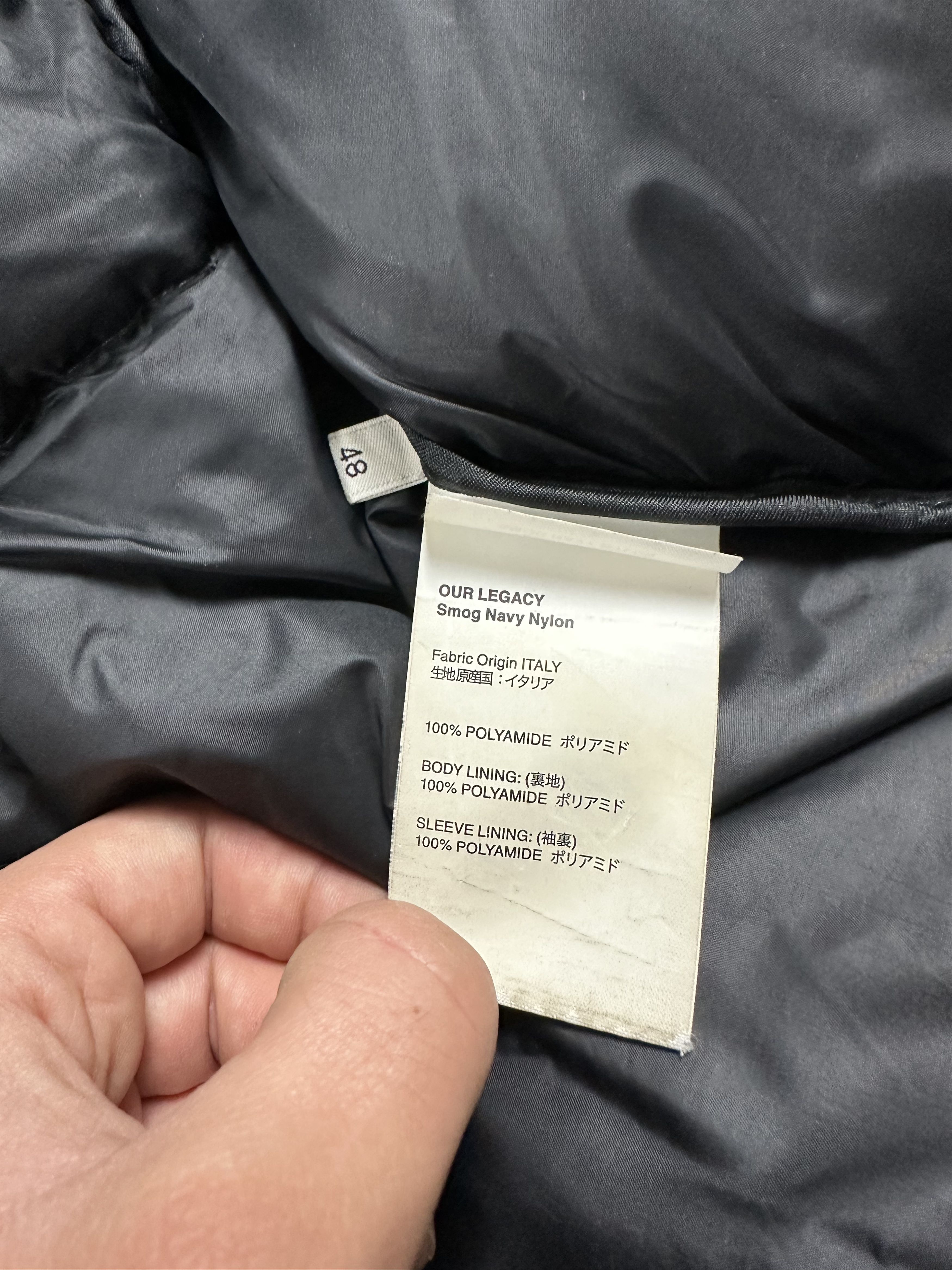 Our Legacy Our Legacy Puffer Down Smog Navy Boxy Jacket Size US M / EU 48-50 / 2 - 10 Thumbnail