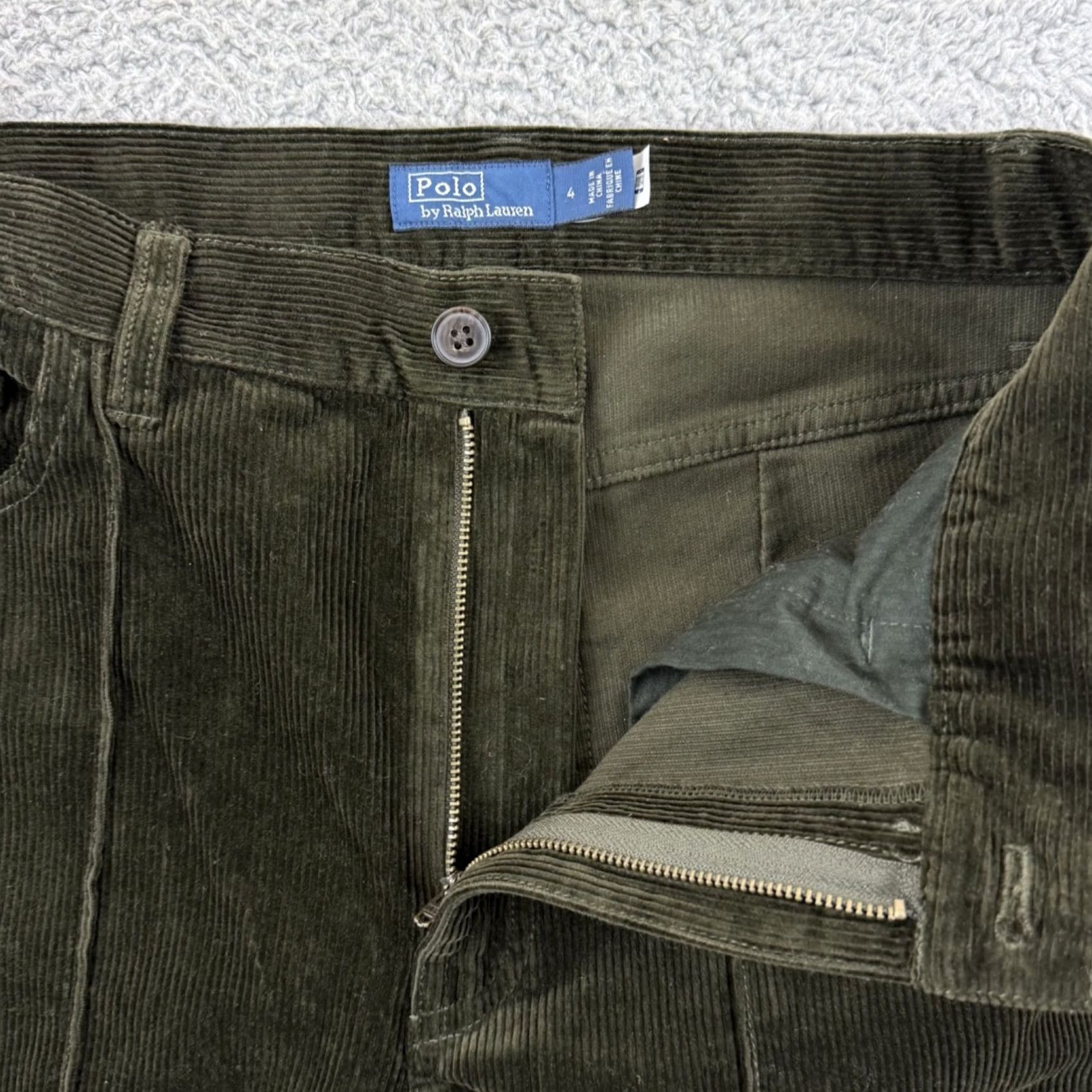 Polo Ralph Lauren VINTAGE Polo Ralph Lauren Pants Womens 4 Green Corduroy Flare Bell Bottoms Boho Shirt Shoes? Size 27" / US 4 / IT 40 - 4 Thumbnail