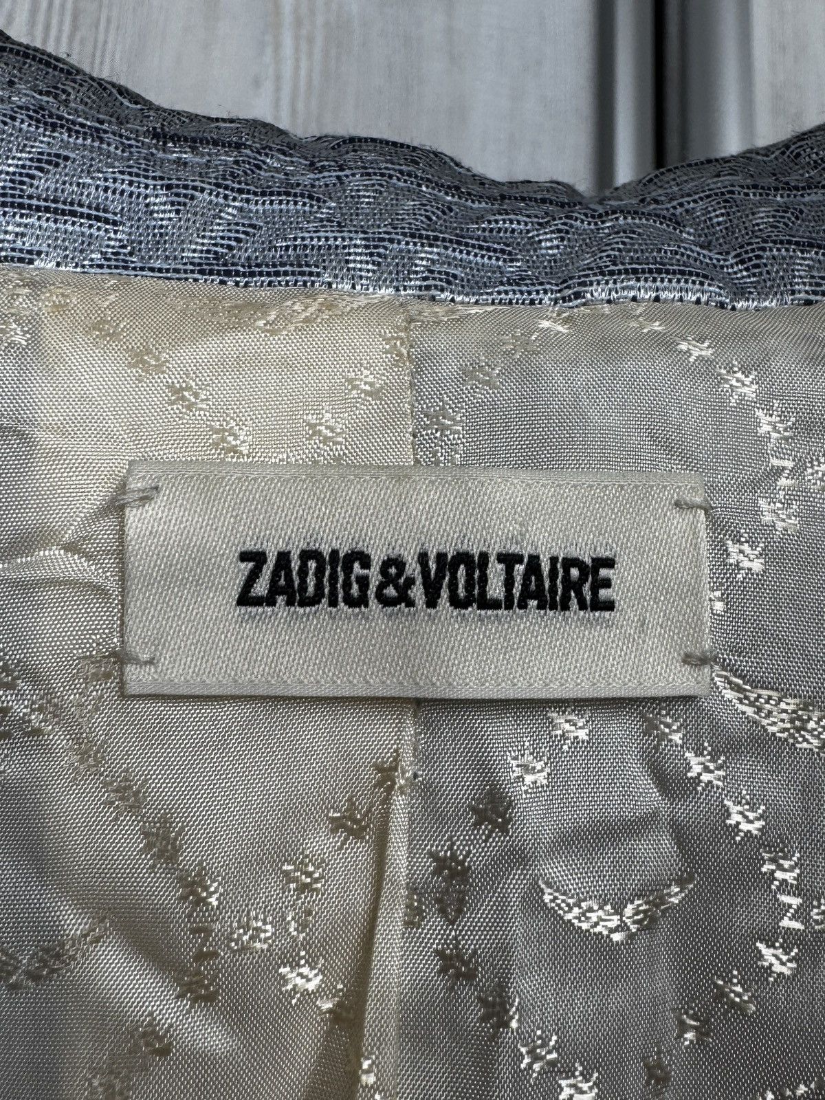 Zadig & Voltaire ZADIG & VOLTAIRE Vanille Jac ZV oversized cotton Blazer Size S / US 4 / IT 40 - 10 Thumbnail