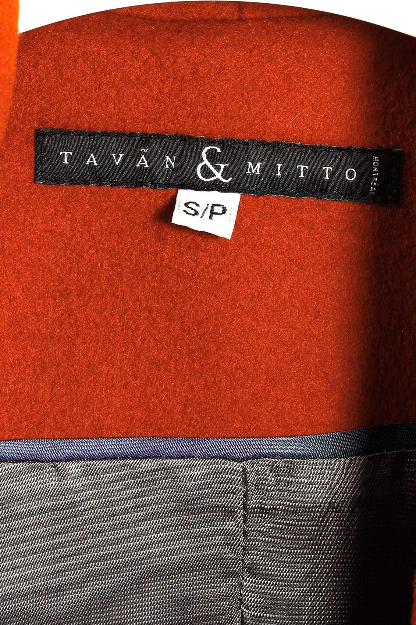 Other Tavan & Mitto Red Wool Shawl Collar Kimono-Sleeve Midi Coat Size S / US 4 / IT 40 - 4 Thumbnail