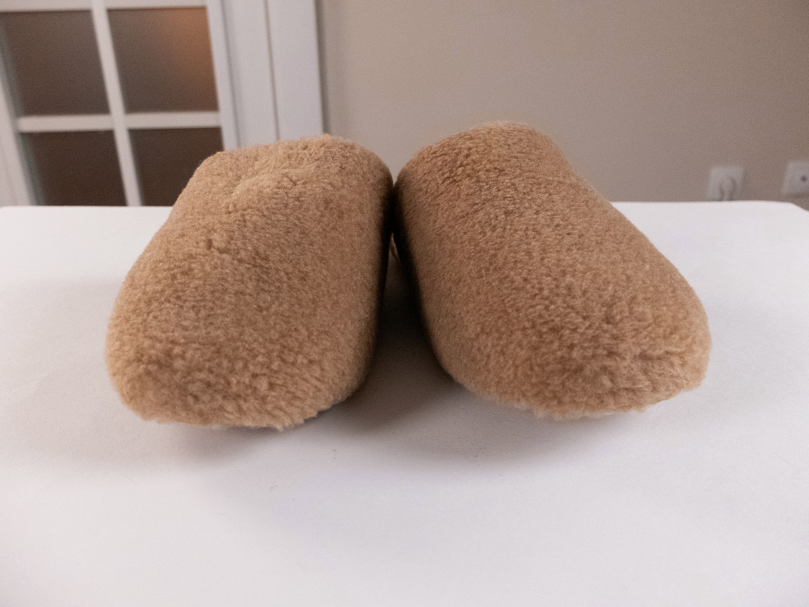 Loro Piana LORO PIANA Wintercozy cashfur beige cashmere slippers Size US 8 / IT 38 - 4 Thumbnail