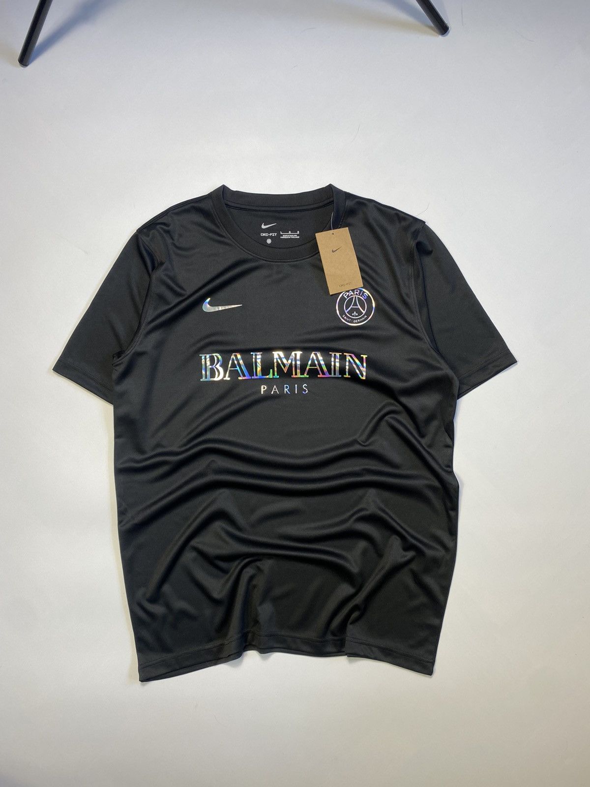 Custom Soccer Jersey Streetwear Custom Nike PSG Balmain Jersey Blockcore Grailed