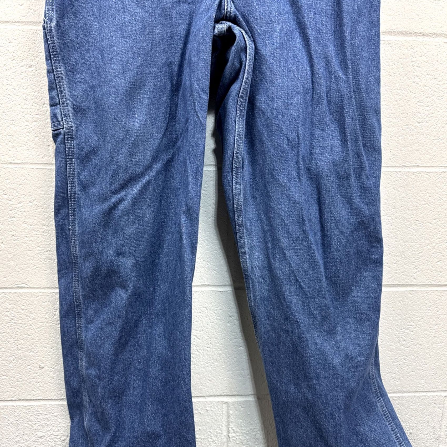 Dickies Dickies Overalls Mens 34x32 Blue Denim Bib Carpenter Workwear Utility Bib Pants Jeans 5-Pocket Size US 34 / EU 50 - 6 Thumbnail