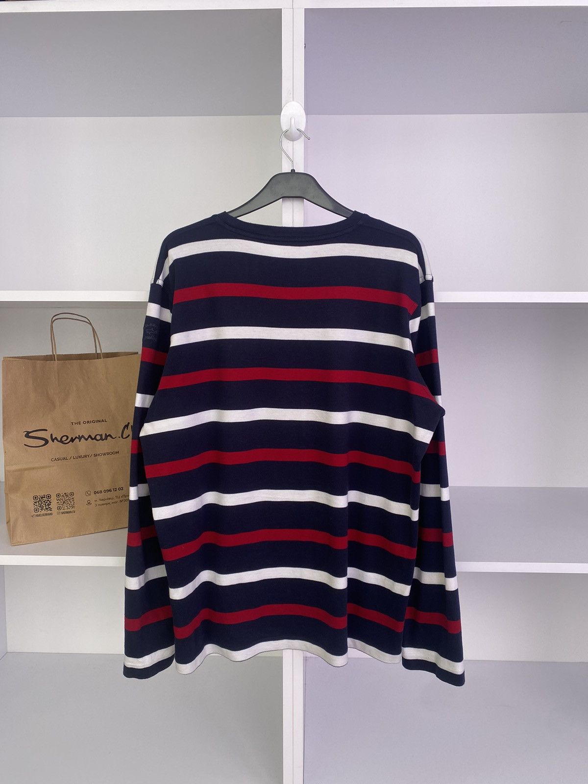 Paul & Shark × Vintage Vintage Paul Shark striped long sleeve shirt Size US XL / EU 56 / 4 - 11 Thumbnail