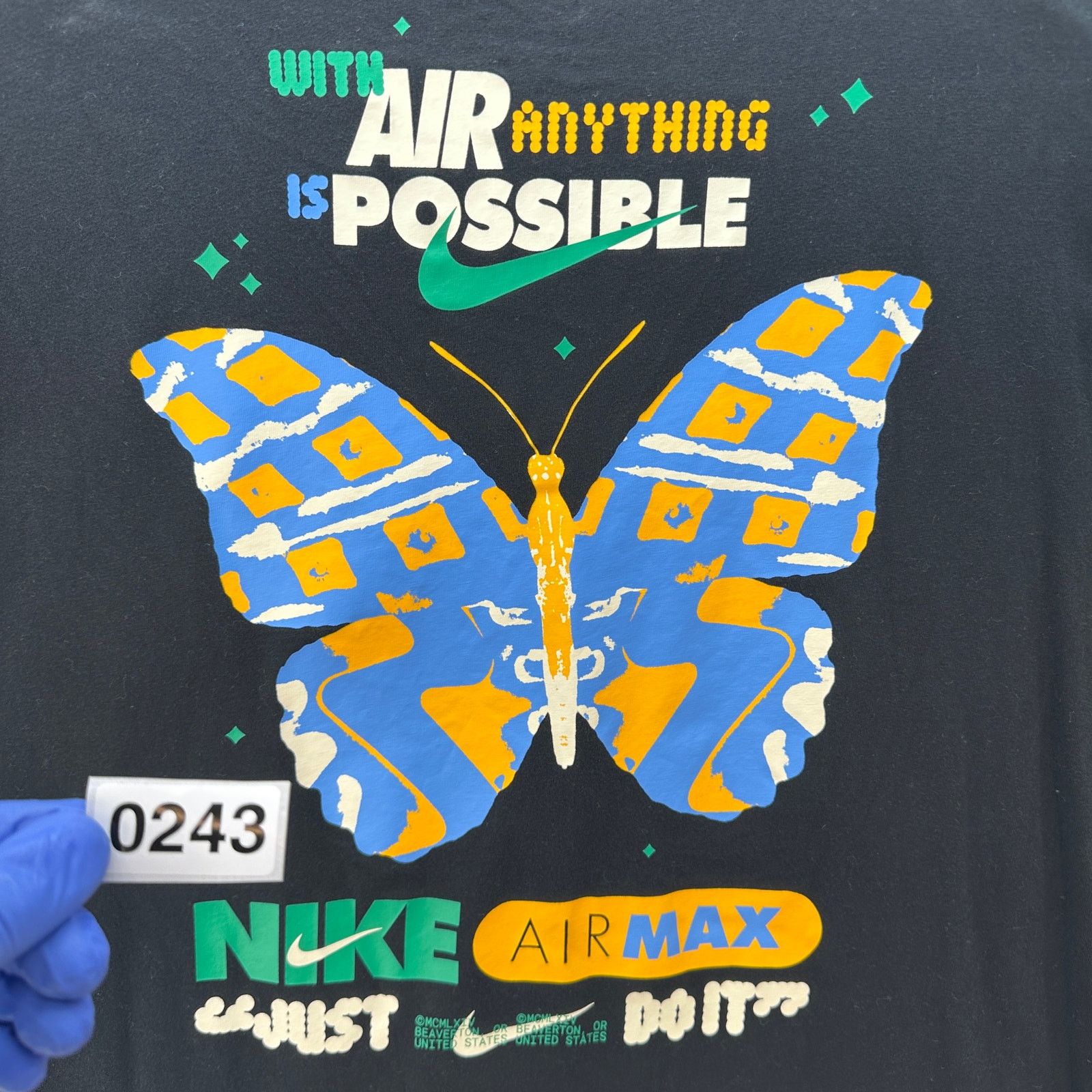 Nike NIKE Women's XL Loose Fit Butterfly T shirt 100% Cotton Size XL / US 12-14 / IT 48-50 - 3 Thumbnail