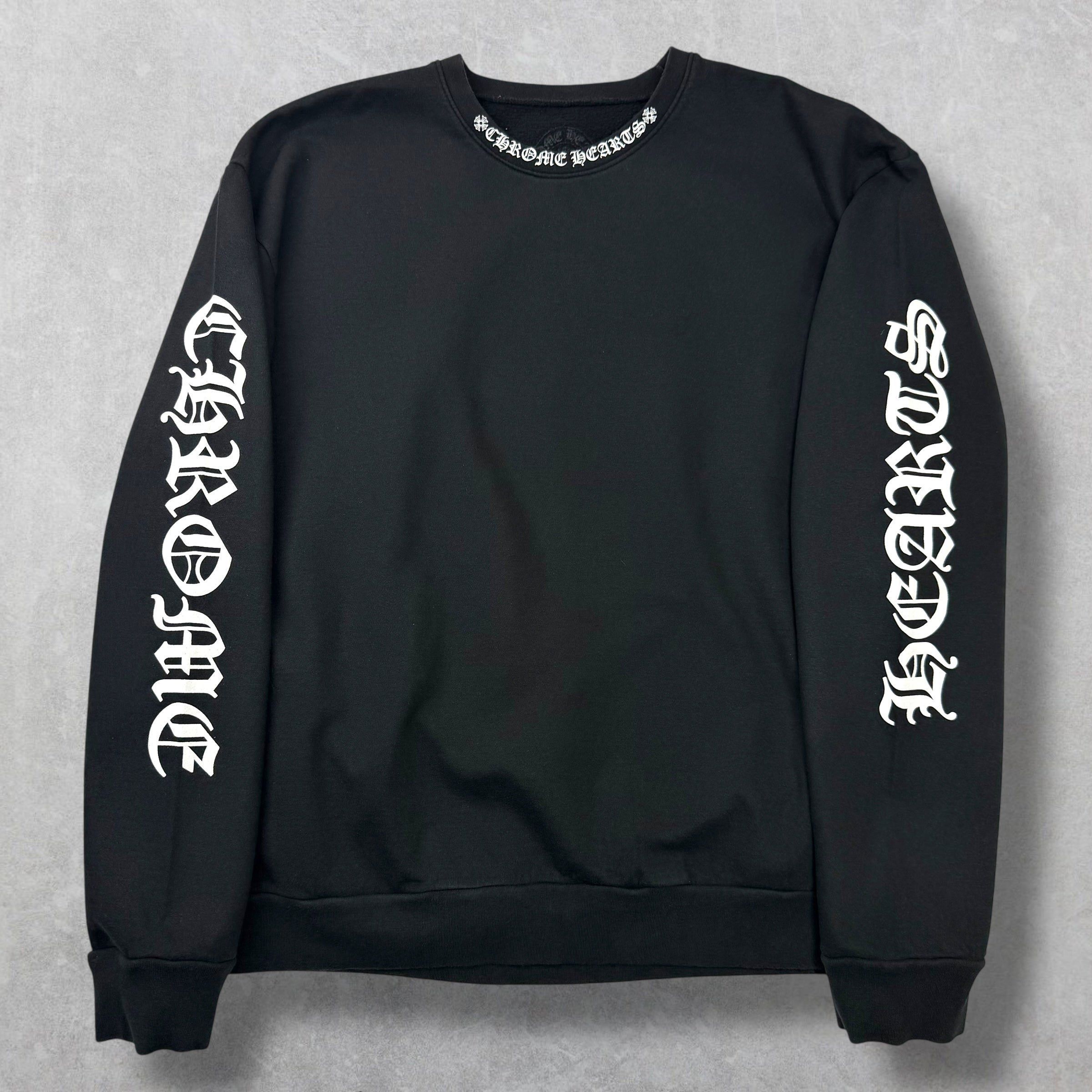 Chrome Hearts Chrome Hearts Neck Logo Black Crewneck L Size US L / EU 52-54 / 3 - 1 Thumbnail