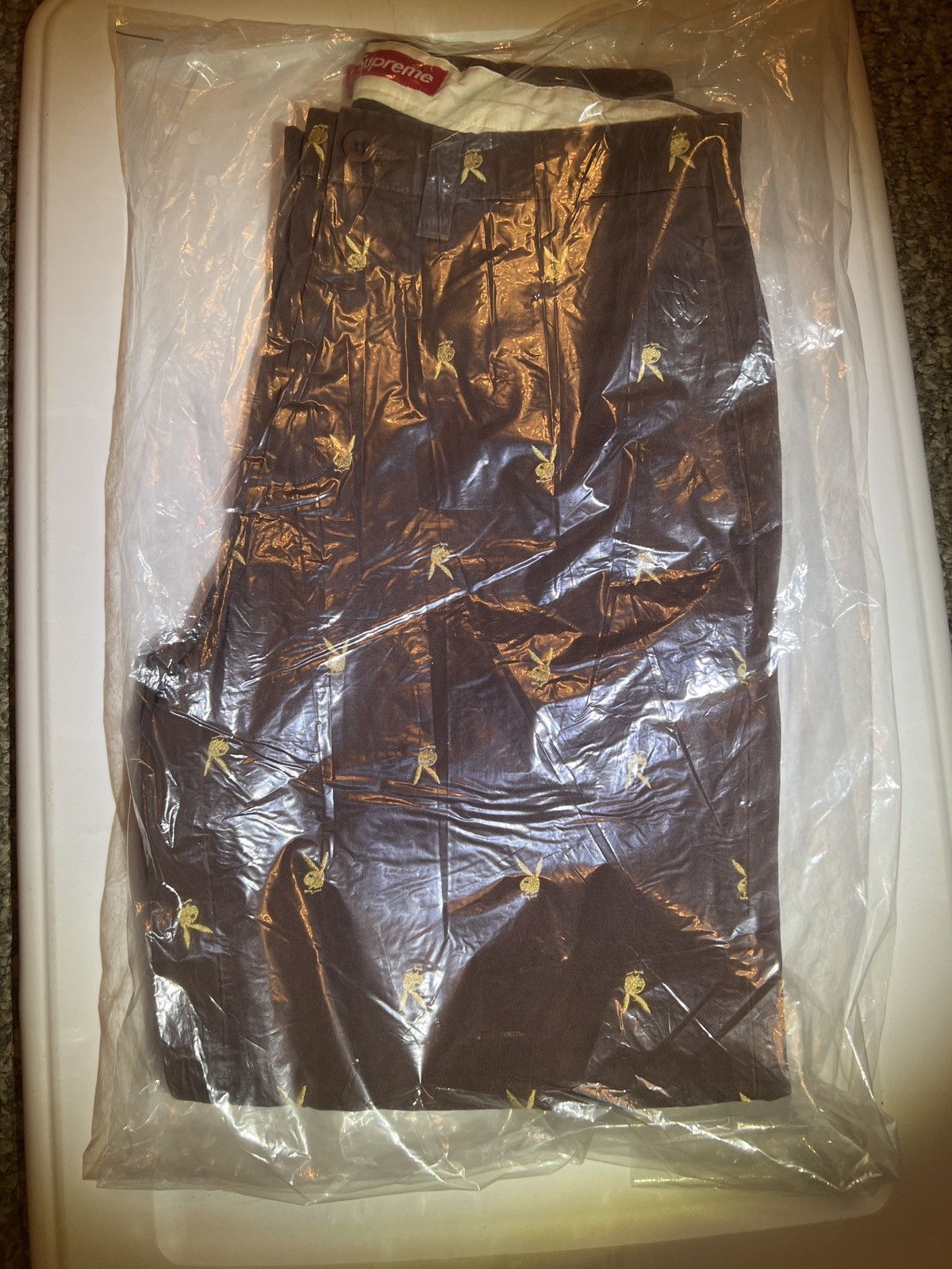 Playboy × Supreme Supreme Playboy Chino Pant (Brown) | Grailed