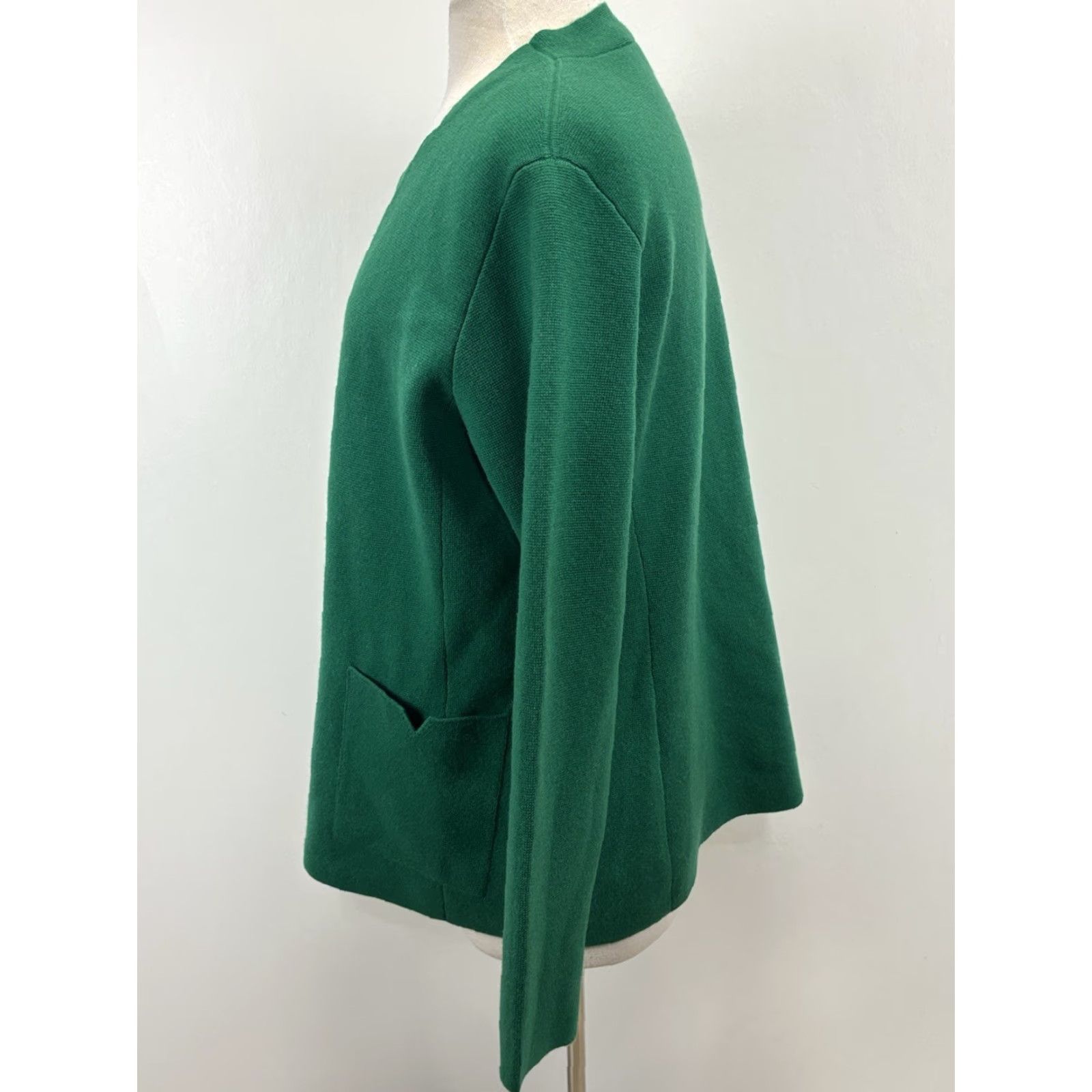 Vintage Barbara Lohmann Cardigan Sweater 2 Pc Cashmere Twin Set Women EU 46 US 16 Green Mens? Size XXL / US 16-18 / IT 52-54 - 2 Thumbnail