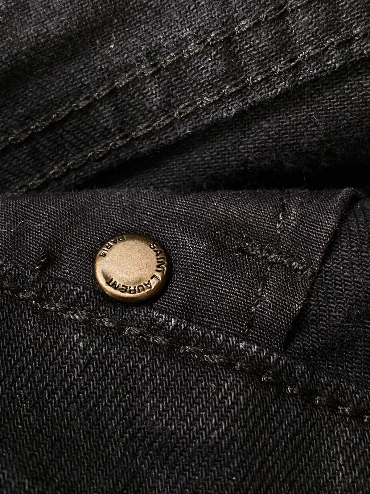 Hedi Slimane × Saint Laurent Paris × Yves Saint Laurent S/S 18 Saint Laurent Paris Cropped Bootcut Jeans Size 26" / US 2 / IT 38 - 9 Thumbnail