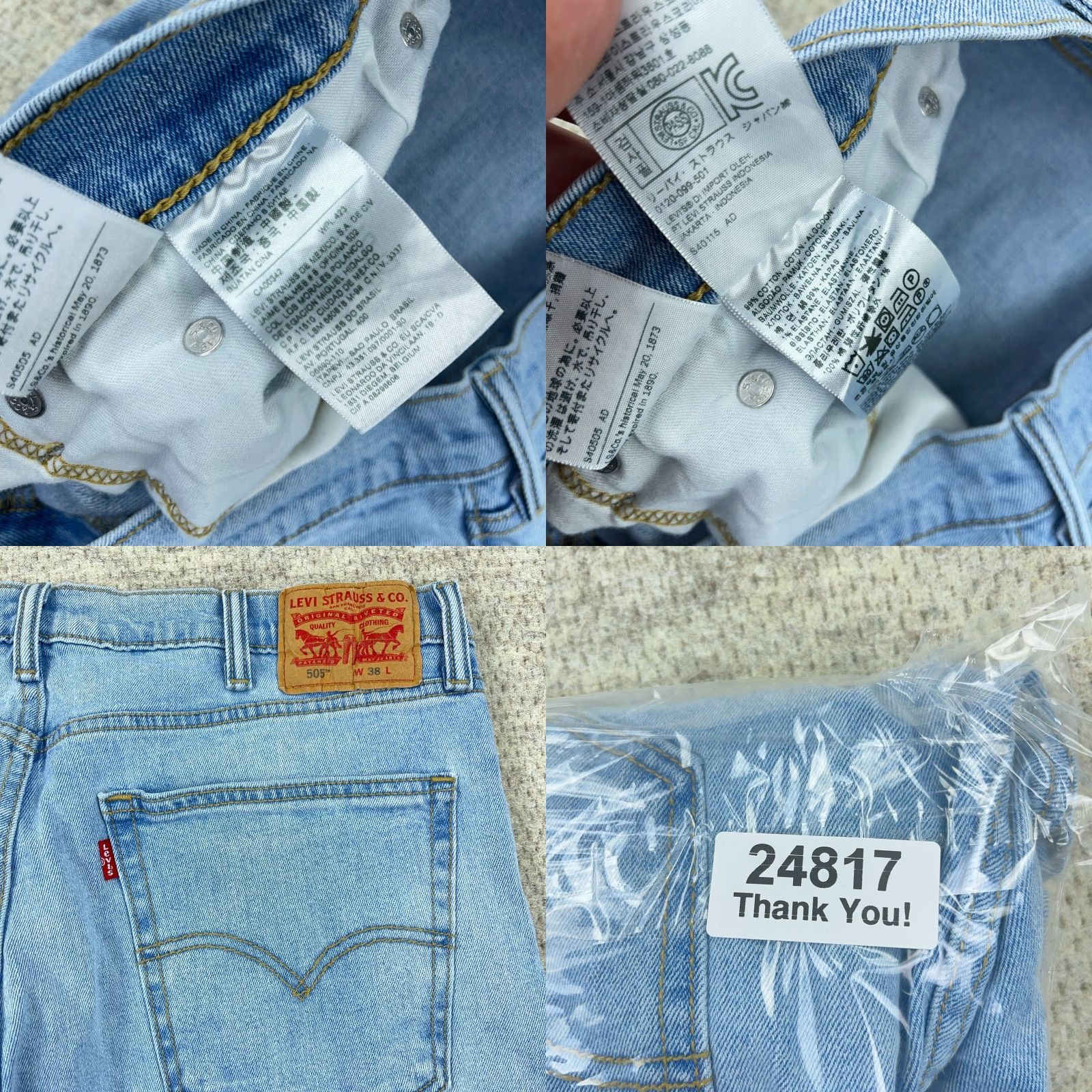 Levi's Levi's 505 Shorts Men 38 Blue Regular Denim Bermuda 9in Zip Pocket Mid Rise 5-Pocket Jeans Jorts Casual Size US 38 / EU 54 - 8 Thumbnail