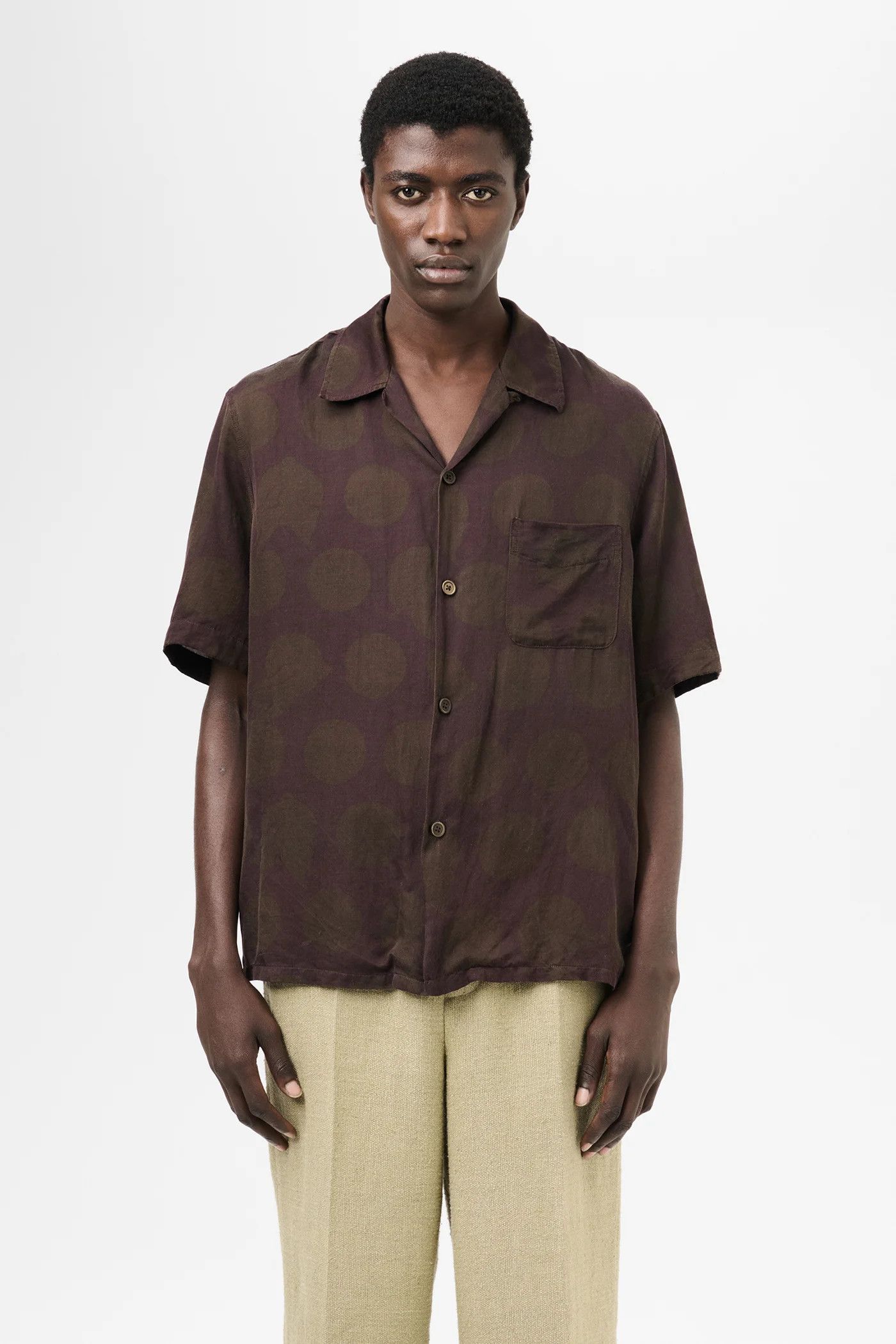 Our Legacy HEUSEN SHIRT SHORTSLEEVE Dotted Print Cotton Silk Size US M / EU 48-50 / 2 - 4 Thumbnail