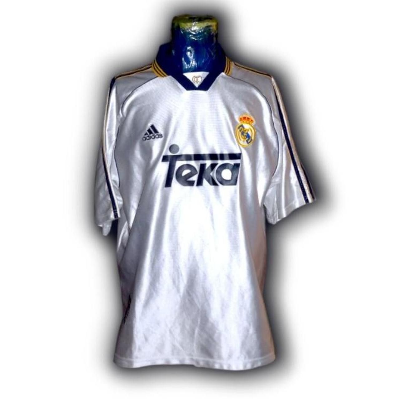 Adidas Real Madrid Spain 1998 1999 2000 Home Shirt Jersey Size US XL / EU 56 / 4 - 4 Thumbnail