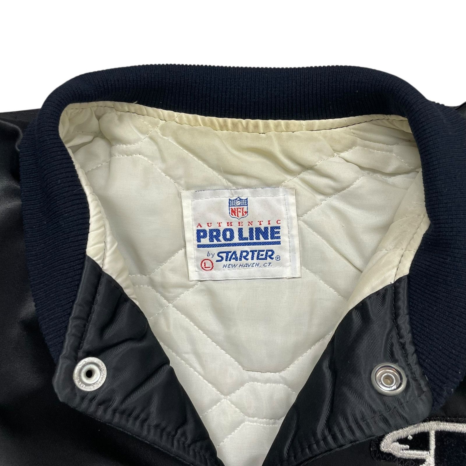 NFL VTG 90s ATLANTA FALCONS STARTER PRO LINE SATIN BOMBER JACKET Size US L / EU 52-54 / 3 - 4 Thumbnail