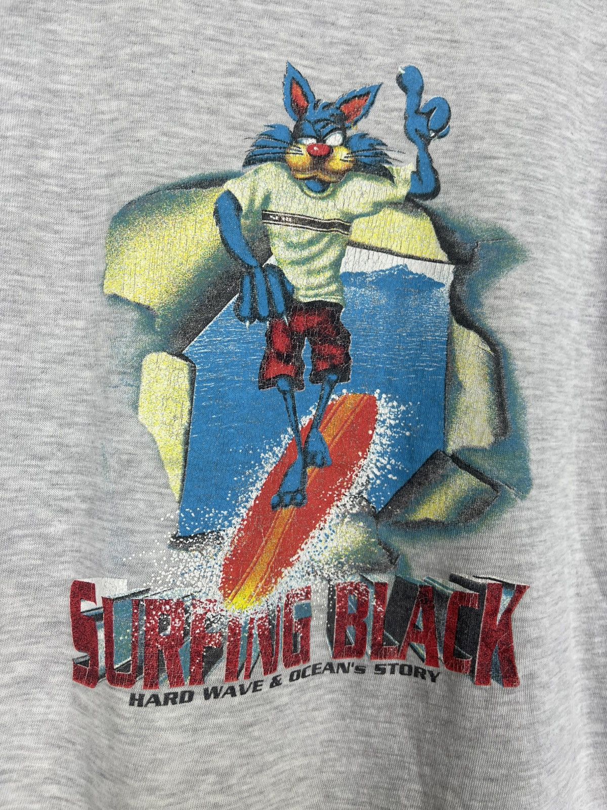 Vintage Vintage Surfing Black T-shirt Size US M / EU 48-50 / 2 - 3 Thumbnail