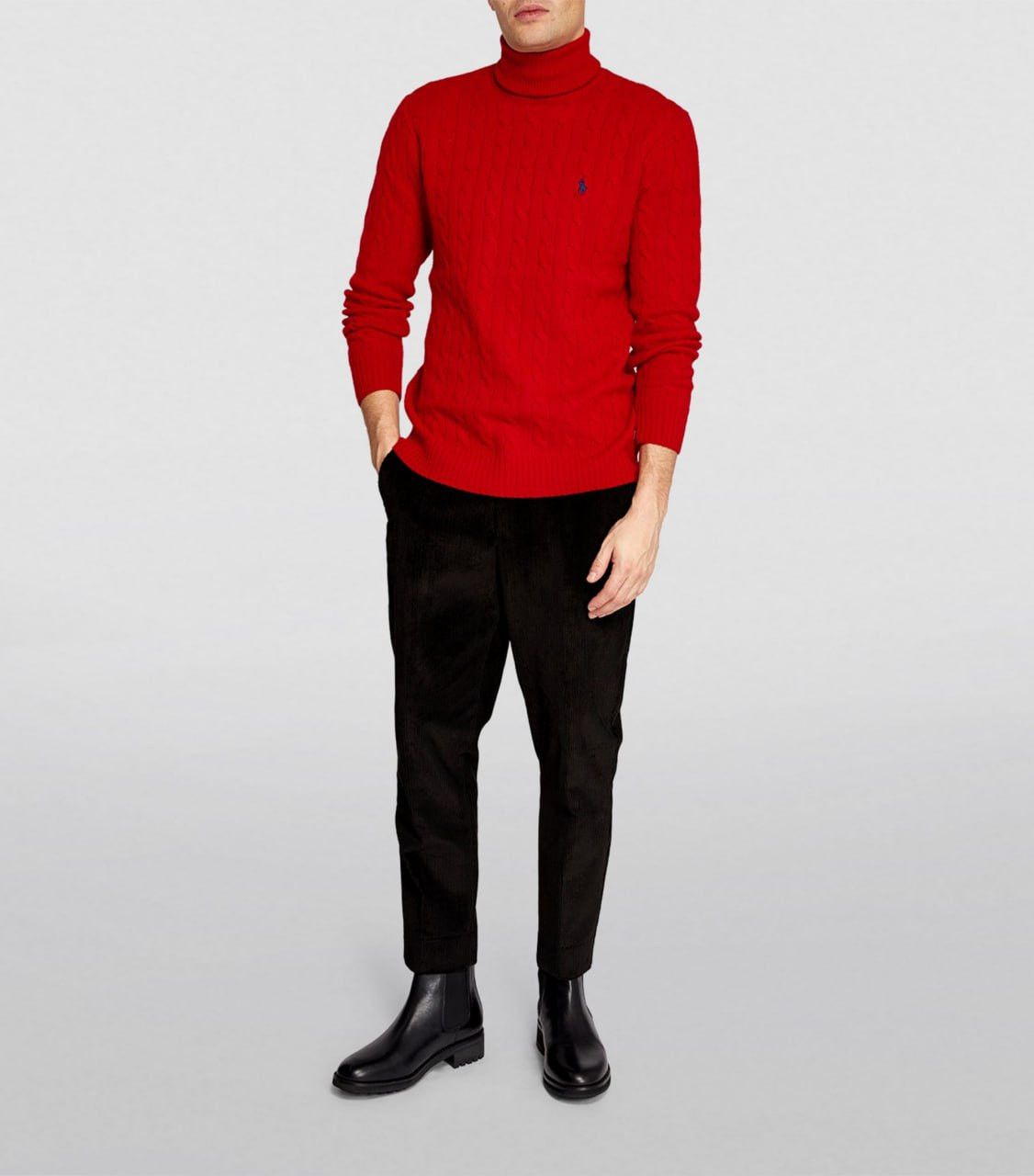Chaps Ralph Lauren × Polo Ralph Lauren × Ralph Lauren Ralph Lauren Turtleneck Knitted Attractive Red Sweater Size US M / EU 48-50 / 2 - 1 Thumbnail