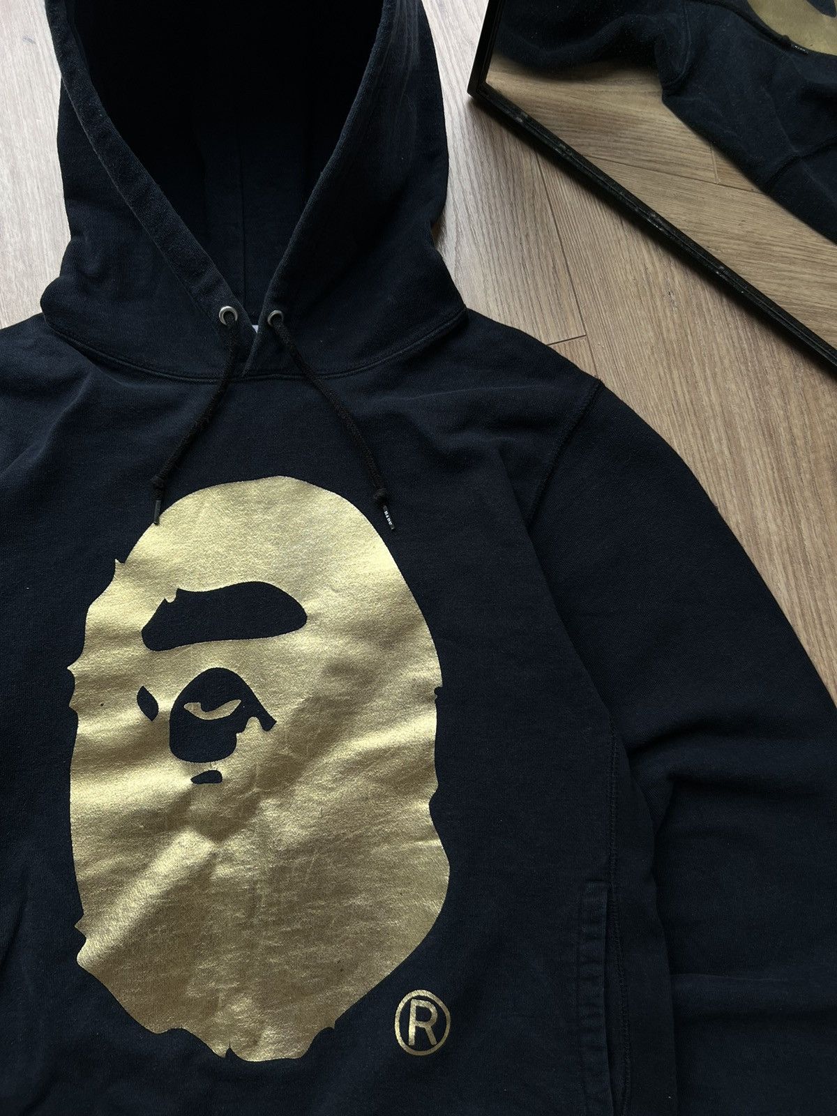 Bape BAPE GOLD FOIL APE HEAD HOODIE Size US L / EU 52-54 / 3 - 4 Thumbnail