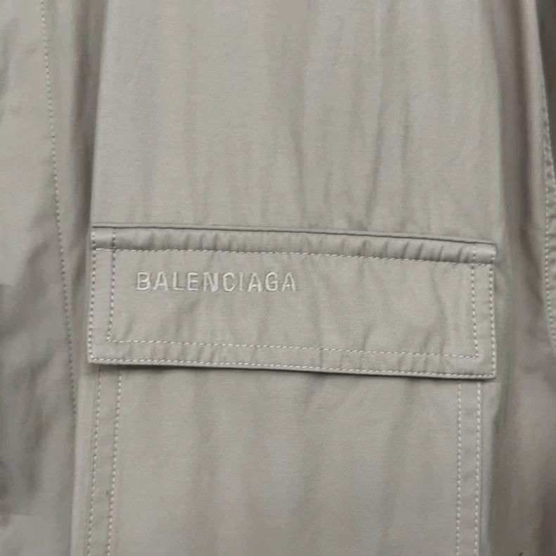 Balenciaga Balenciaga Embroidered Logo Work Jacket Coat Size US S / EU 44-46 / 1 - 2 Thumbnail
