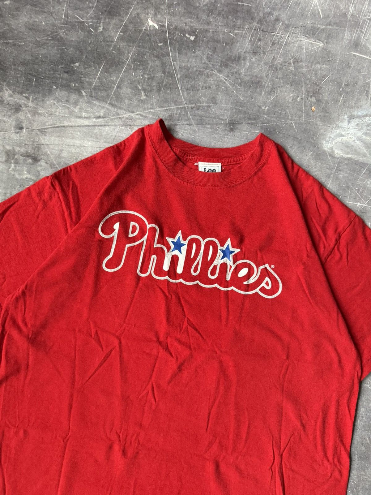 Lee Vintage Y2K Philadelphia Phillies Jim Thome MLB Lee T-shirt Size US XL / EU 56 / 4 - 4 Thumbnail
