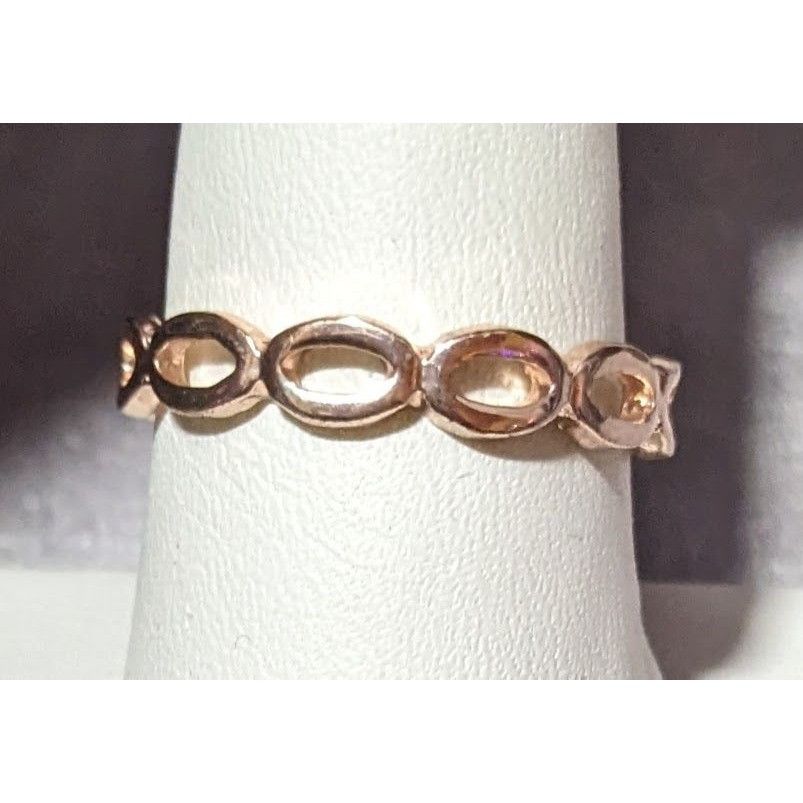 Other Open Link Rose Gold Tone Casual Fashion Ring Size 9 Size ONE SIZE - 5 Thumbnail