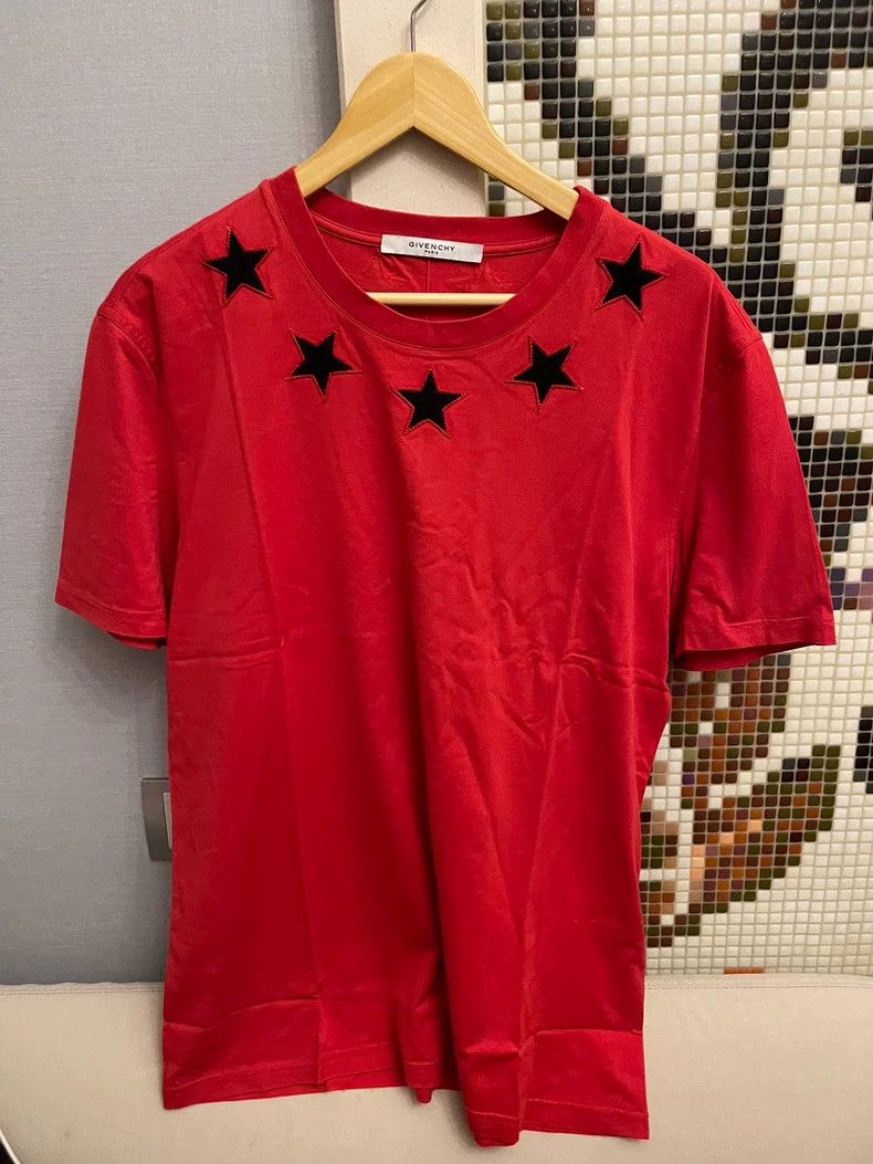 Givenchy Givenchy Round-neck T-shirt with star pattern Size US XL / EU 56 / 4 - 1 Thumbnail