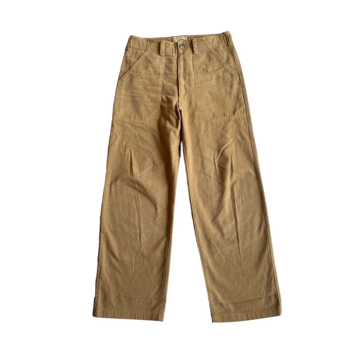 Image of L L Bean x Made In USA Vintage L.l.bean Fatigue Work Pants in Khaki, Men's (Size 30)