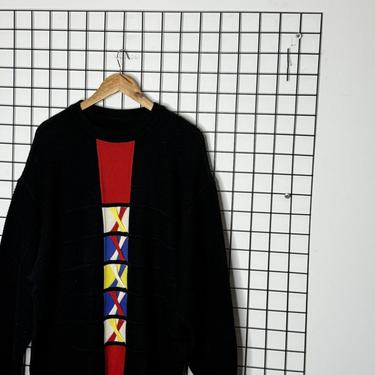 Carlo Colucci Carlo Colucci Jumper Abstract Geometric Print Wool 90s Size US XL / EU 56 / 4 - 4 Thumbnail