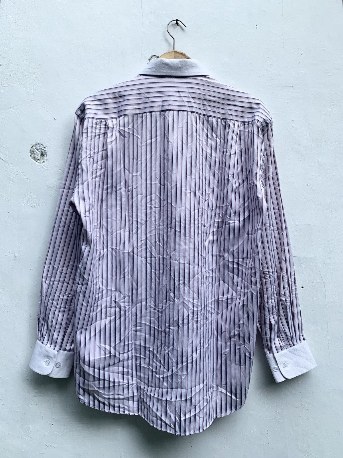 Balenciaga Vintage Balenciaga striped button up shirt Size US L / EU 52-54 / 3 - 4 Thumbnail