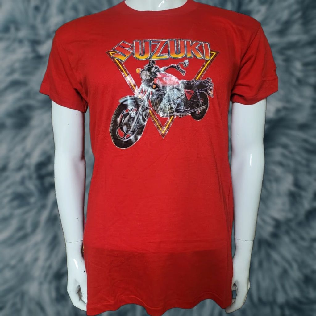 Changes VTG Suzuki Motorcycles T Shirt XL Single Stitch 80s DEVKnIT Unisex Adults Red Cotton Blend Logo 70s 80s Cartoon Motorcycle Racing Clothing Mens Womens Size US XL / EU 56 / 4 - 1 Thumbnail