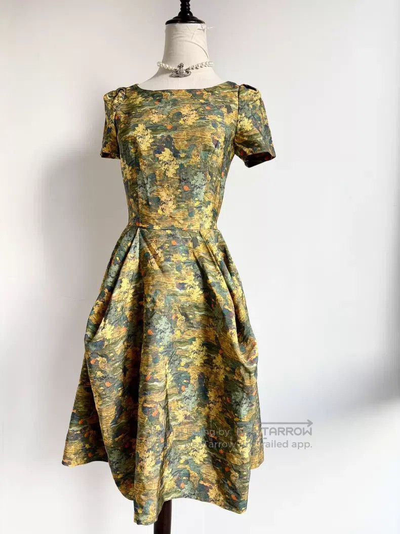 Vivienne Westwood Vivienne Westwood Yellow-Green Danube River Oil Painting S Size M / US 6-8 / IT 42-44 - 2 Thumbnail