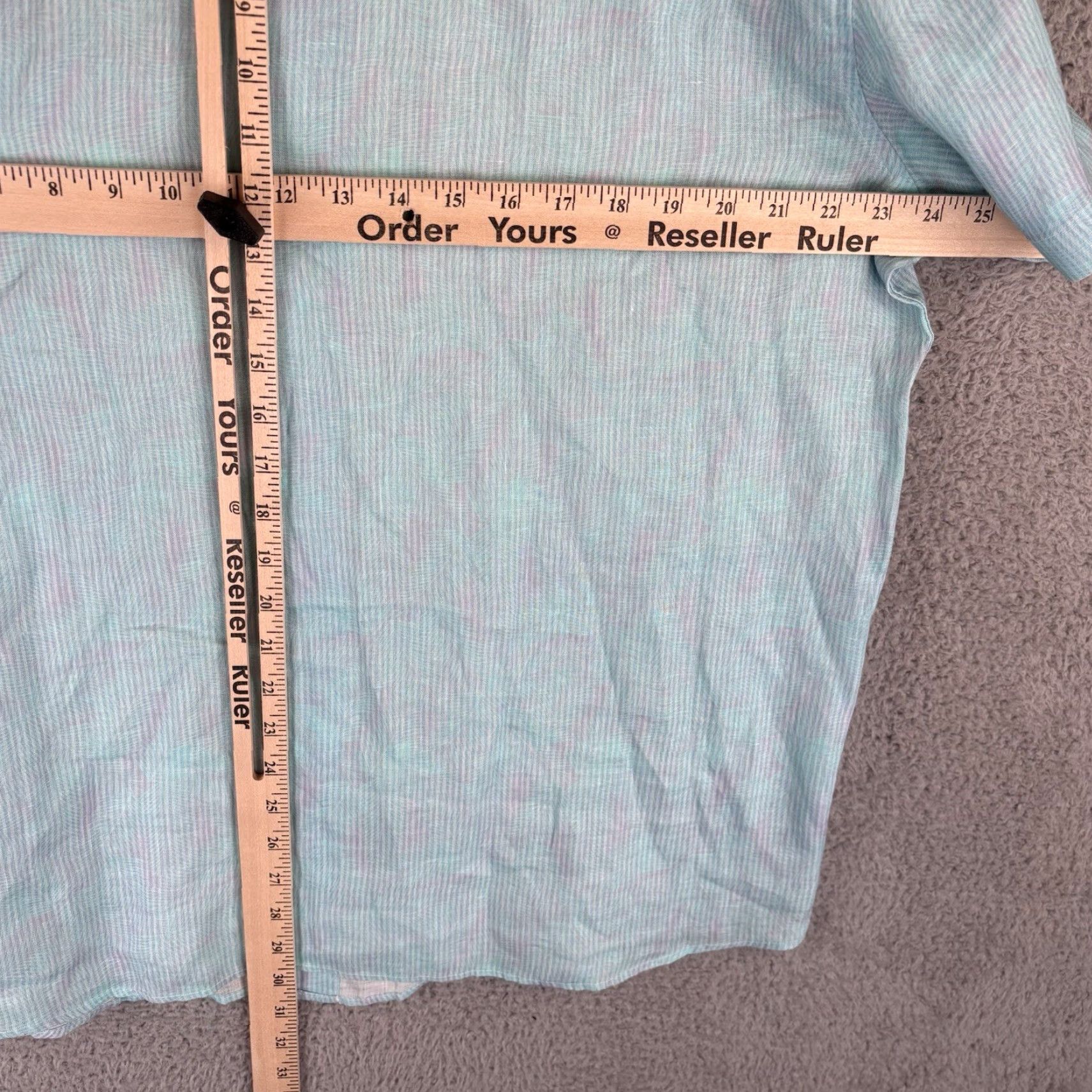 Vineyard Vines Vineyard Vines Linen Shirt Mens L Turquoise Pink Floral Print Short Sleeve Button-Up Size US L / EU 52-54 / 3 - 7 Thumbnail