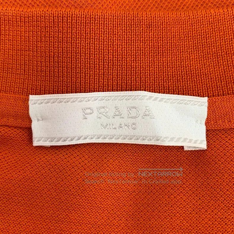 Prada Orange Prada Cotton Short Sleeve Polo Shirt. Size US L / EU 52-54 / 3 - 6 Thumbnail