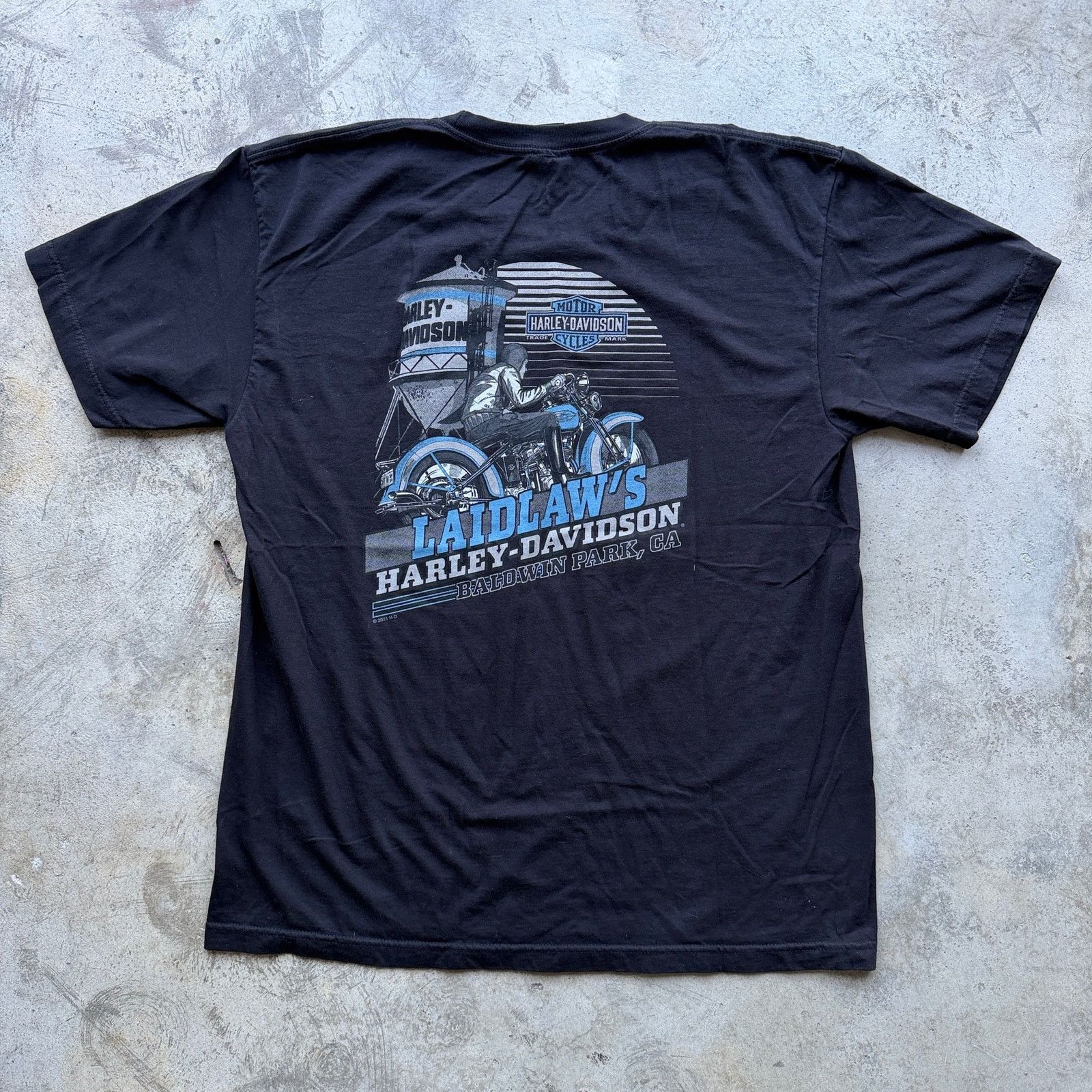 Harley Davidson Vintage Harley-Davidson Skeleton Lightning Biker Tee Black Size US XL / EU 56 / 4 - 5 Thumbnail