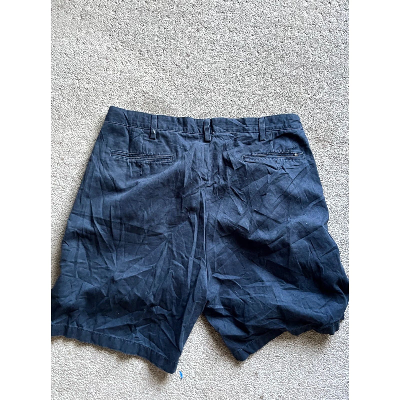 Nautica Nautica Navy Blue Men Shorts Size 38W The Deck Short Classic Fit Distressed Soli Navy Blue Men Shorts 38W The Deck Short Classic Fit Distressed Soli Size US 38 / EU 54 - 2 Thumbnail
