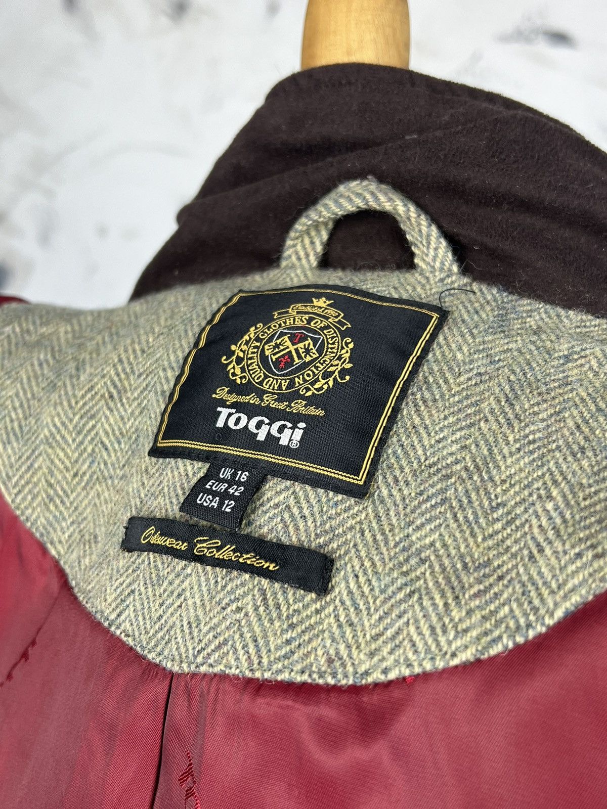 Vintage Vintage Toggi Tweed Jacket Size US 12 L - XL Size XL / US 12-14 / IT 48-50 - 12 Thumbnail
